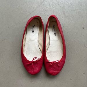 y2k Repetto Cendrillon red ballerina flat